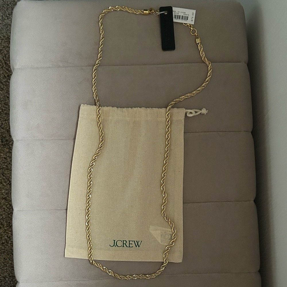 J.Crew Twisted Gold Necklace